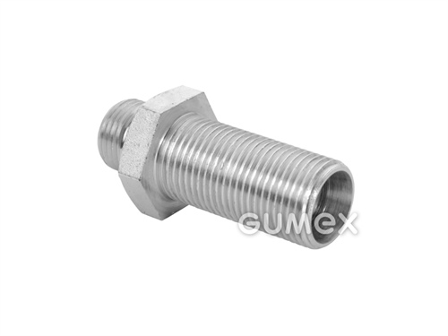 Šroubení vysokotlaké - panelová spojka - redukce, vnější závit 1/2", vnější závit M22x1,5 L, lehká řada, délka 64mm, 